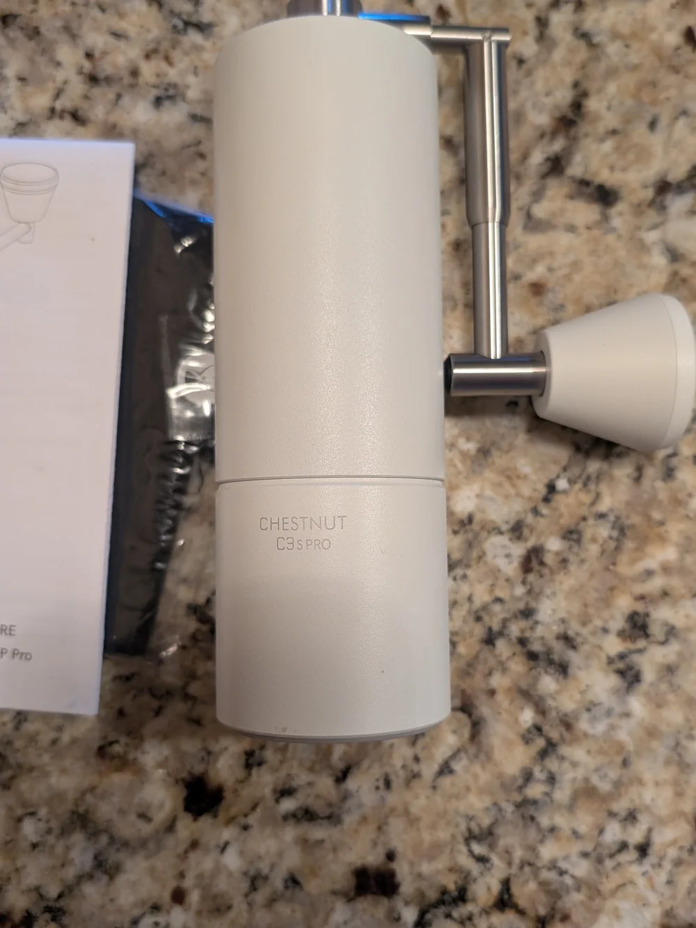 White Manual Coffee Grinder